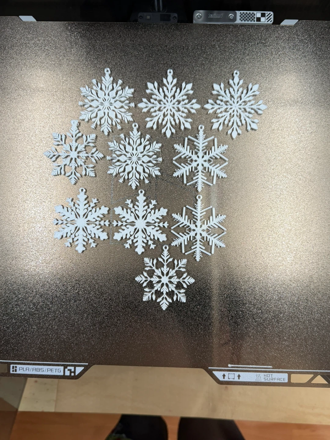 3d printed snowflake ornaments - photo 2