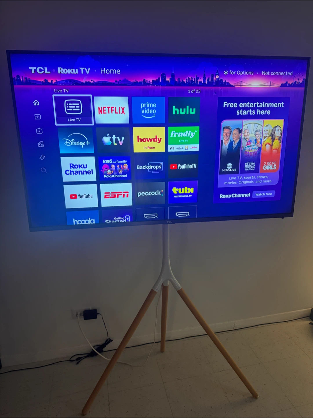 TCL 55" 4K HDR Roku Smart TV (55R617) — $200