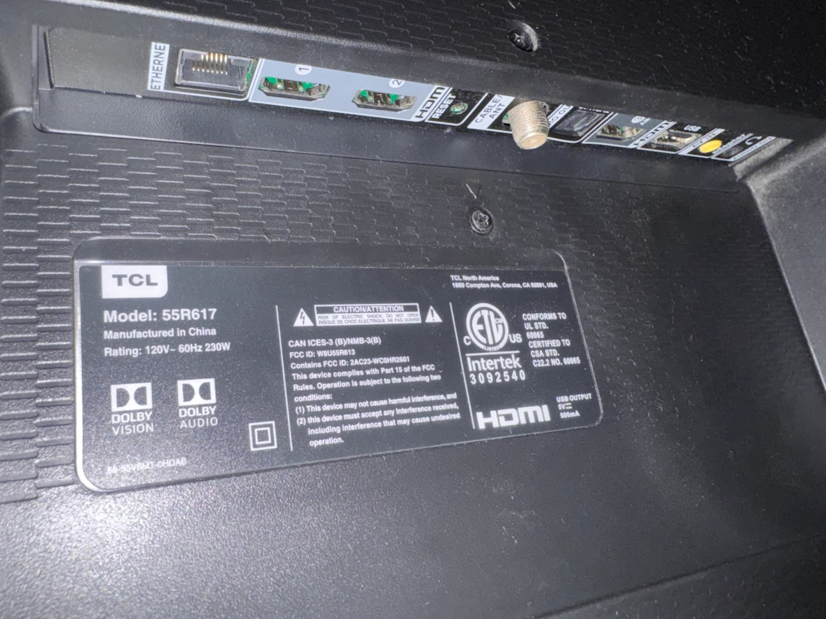 TCL 55" 4K HDR Roku Smart TV (55R617) — $200 - photo 3