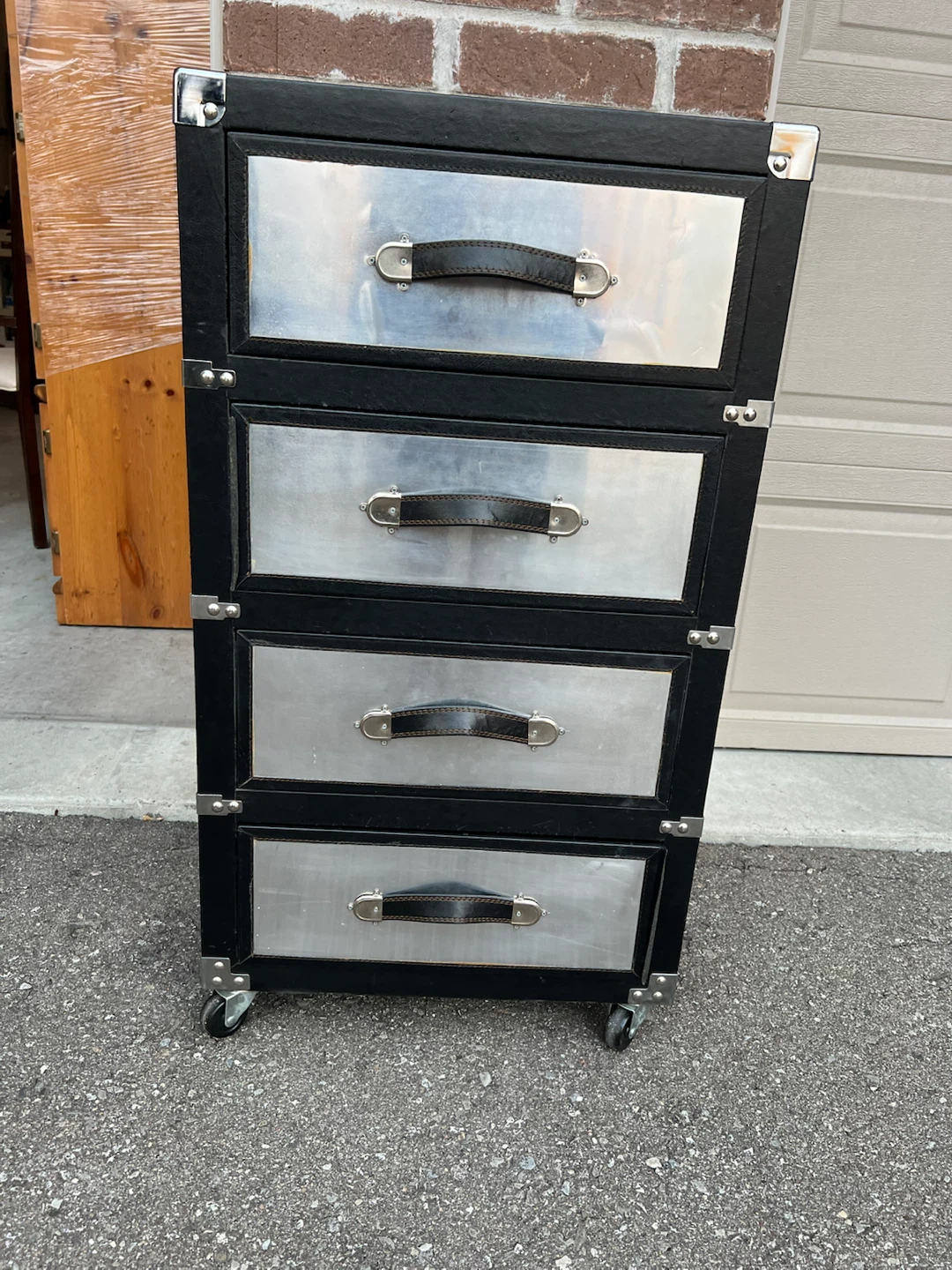 Industrial Style 4-Drawer Metal Chest - photo 2
