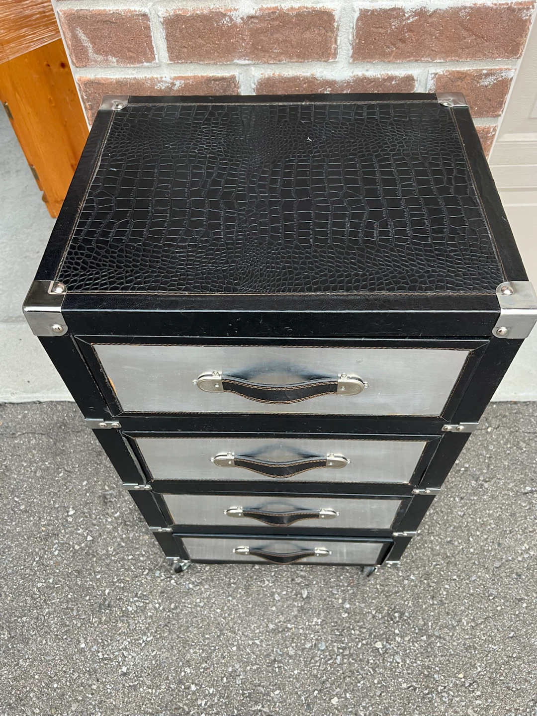 Industrial Style 4-Drawer Metal Chest - photo 3