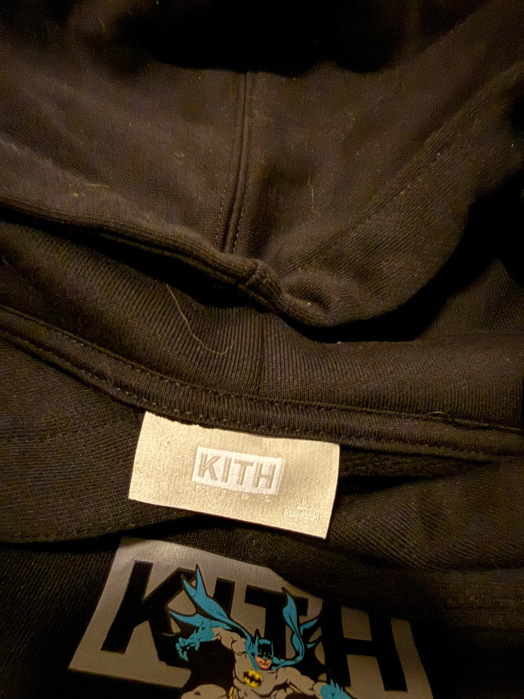 Kith Batman Black Hoodie (kids size L) - photo 3