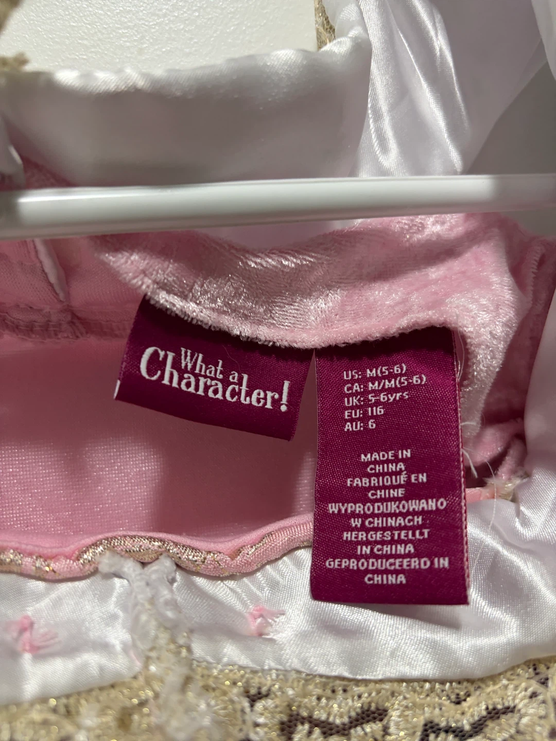 What a Character! Pink Princess Dress Size M(5-6) - photo 3