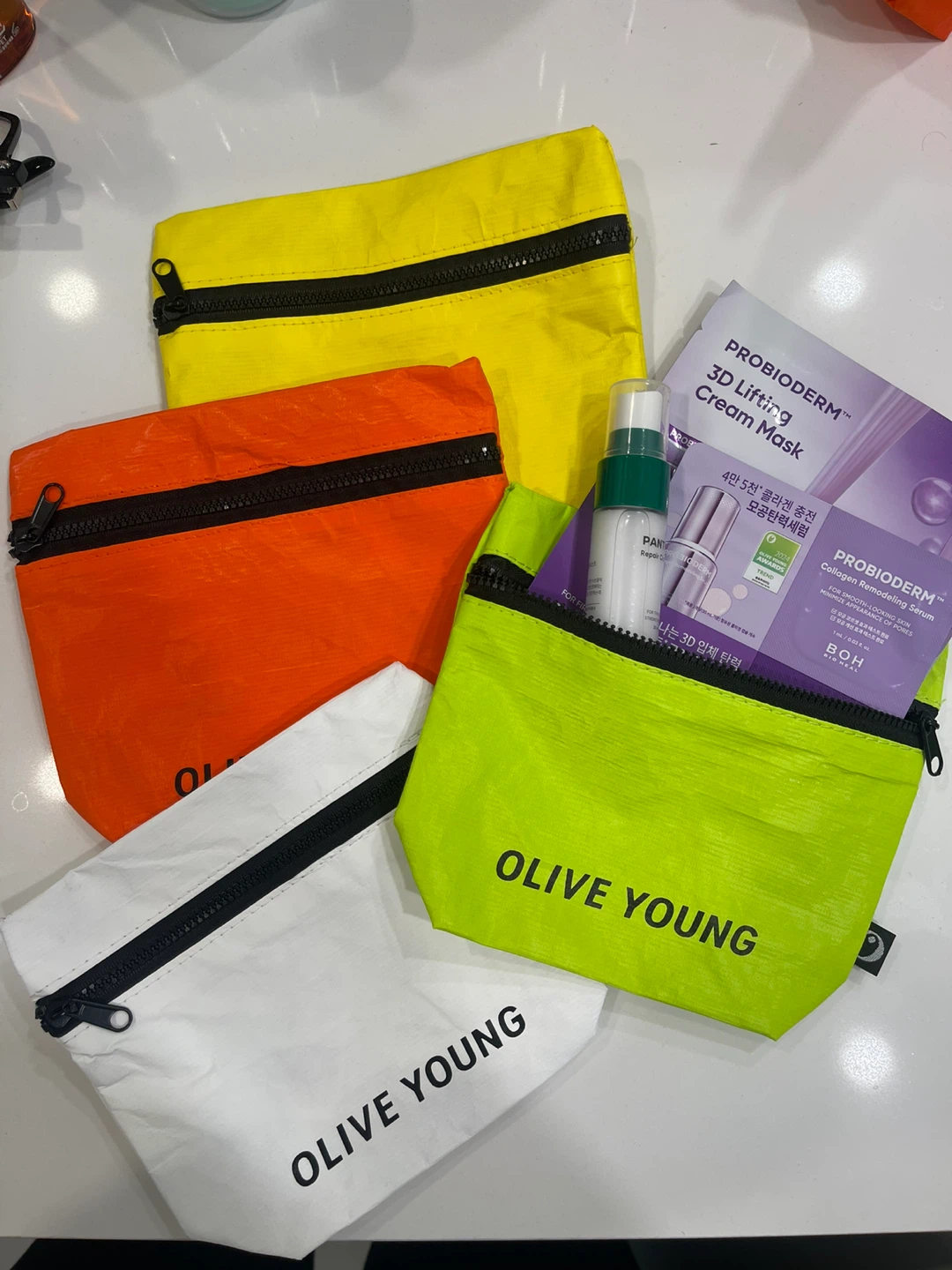 Olive Young Pouch and Skincare Samples $3 each
