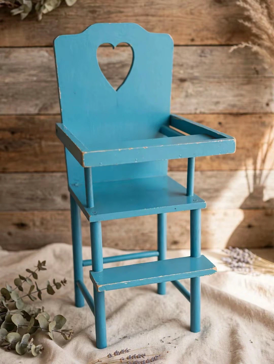 Vintage Wooden Doll High Chair - photo 2
