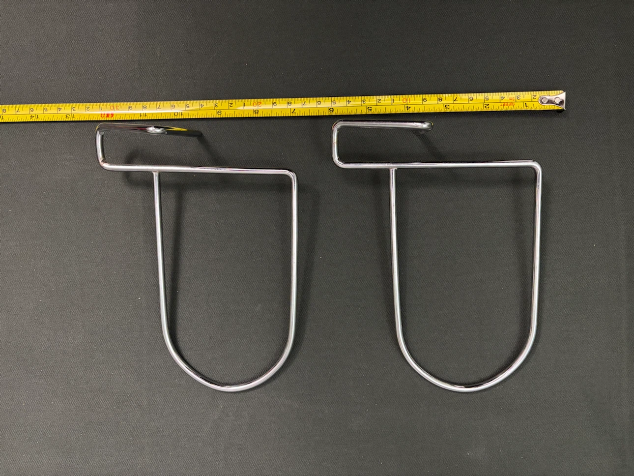 Chrome Over-the-Cabinet Hooks, 2 Pack