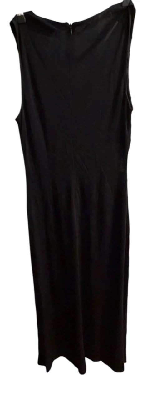 Black V-Neck Sleeveless Dress - photo 2