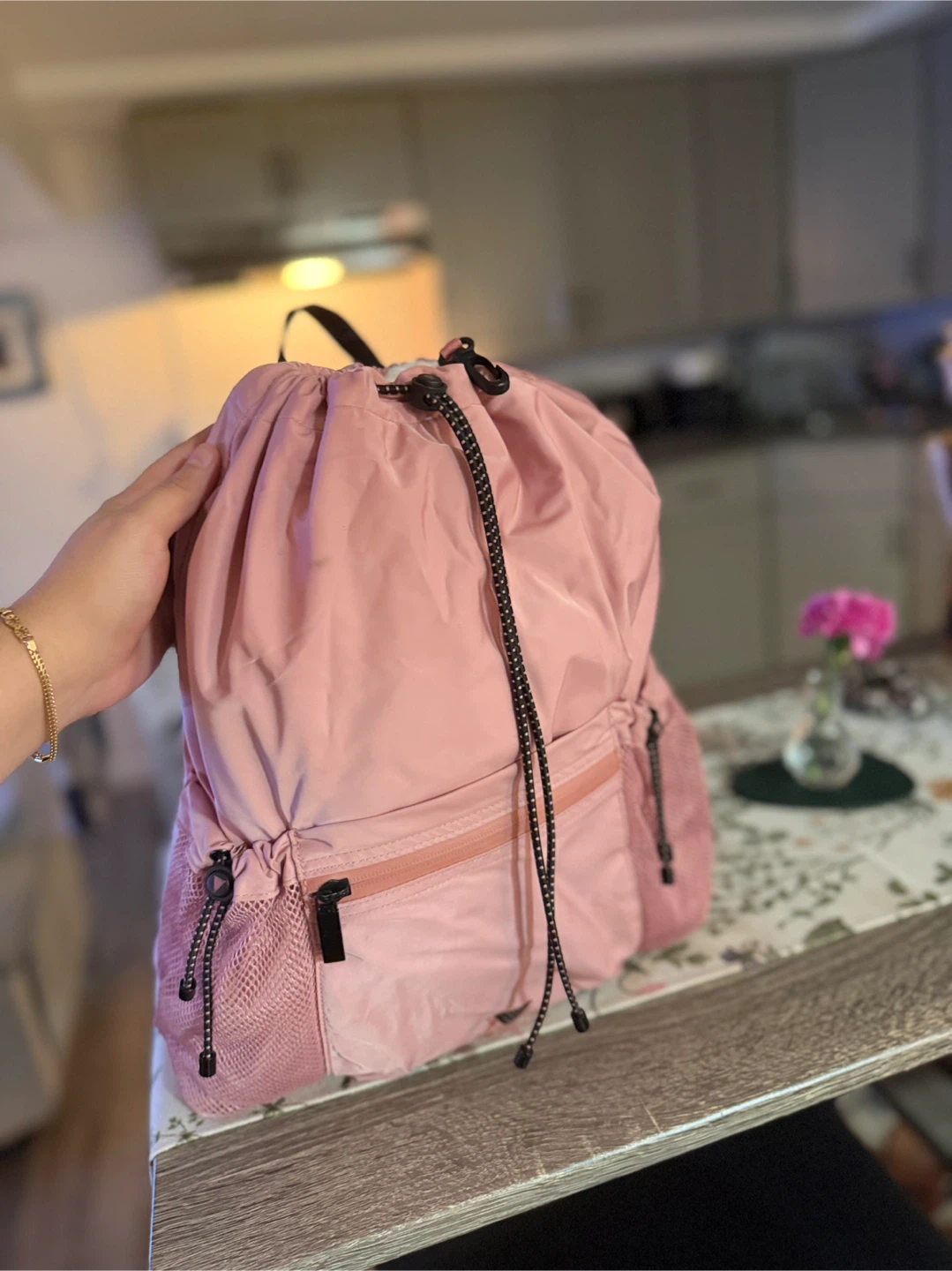 Victoria's Secret Pink Drawstring Backpack