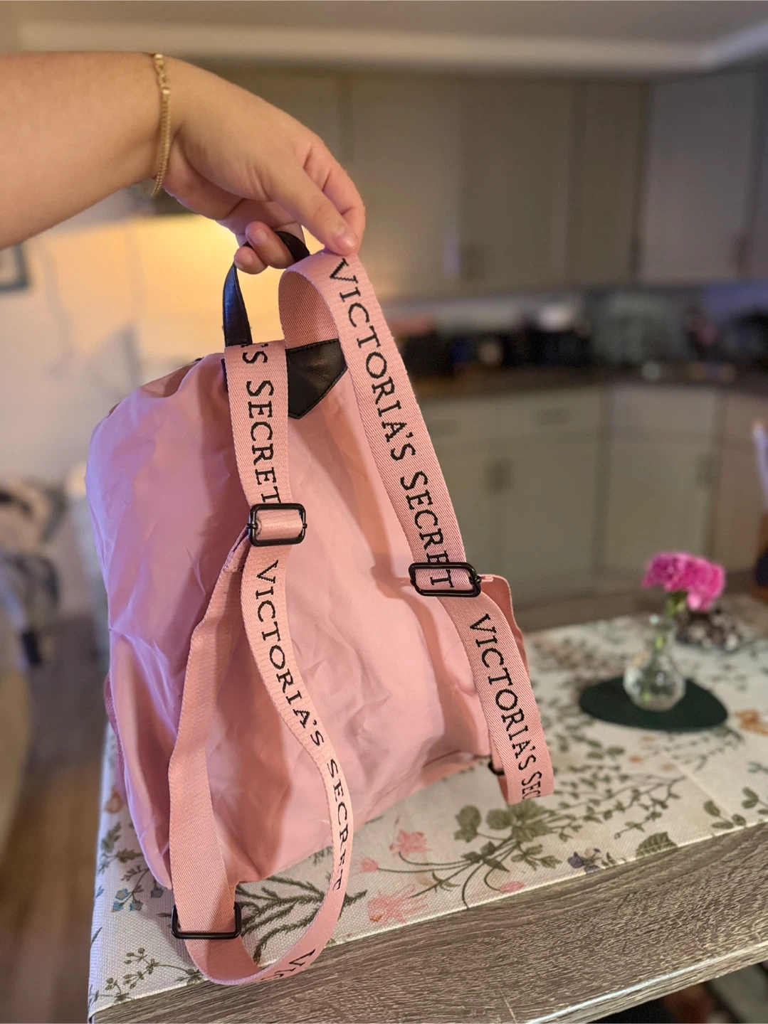 Victoria's Secret Pink Drawstring Backpack - photo 2