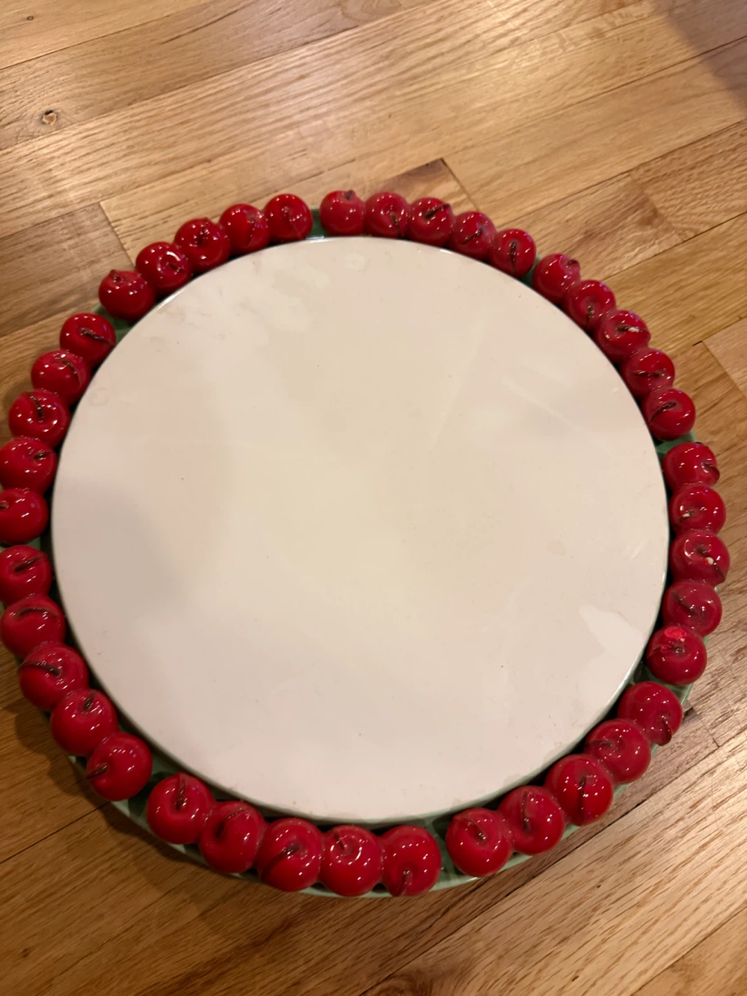 Ceramic Decorative Round Apple Serving Tray