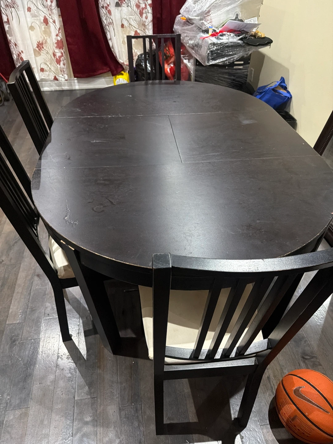 Black Dining Table and Chairs Set - photo 4