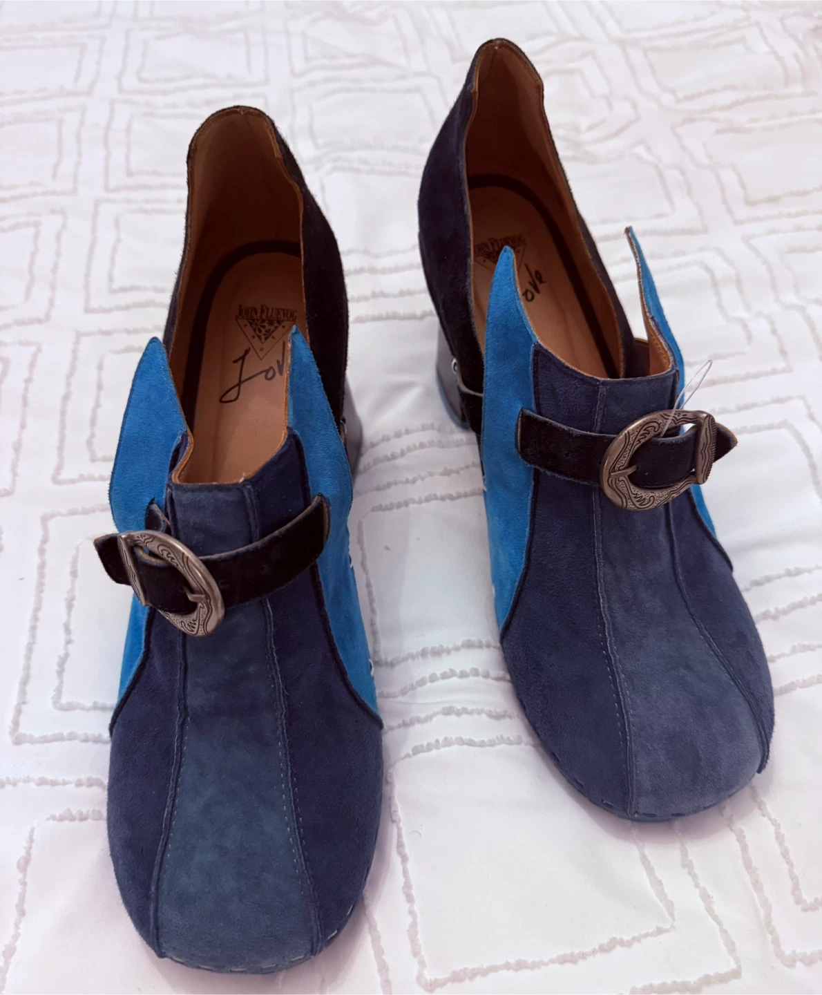 John Fluevog Suede Clog Heels - photo 3