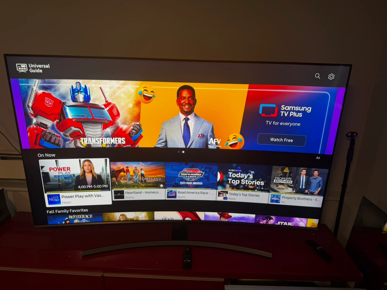Samsung 65-inch NU8500 Curved 4K Smart TV