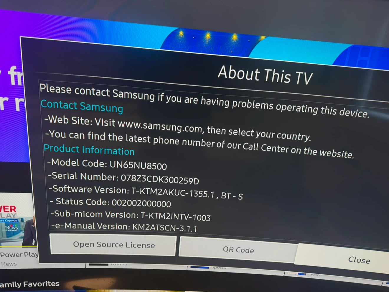 Samsung 65-inch NU8500 Curved 4K Smart TV - photo 2
