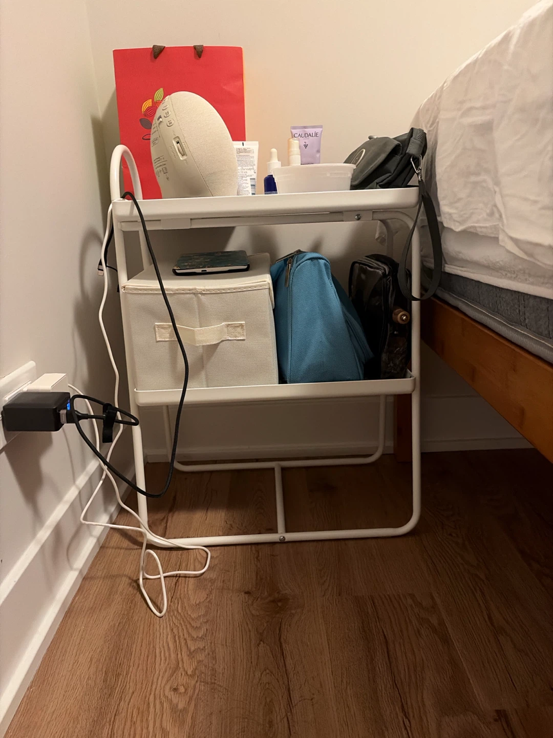 IKEA Hattasen White Side Table