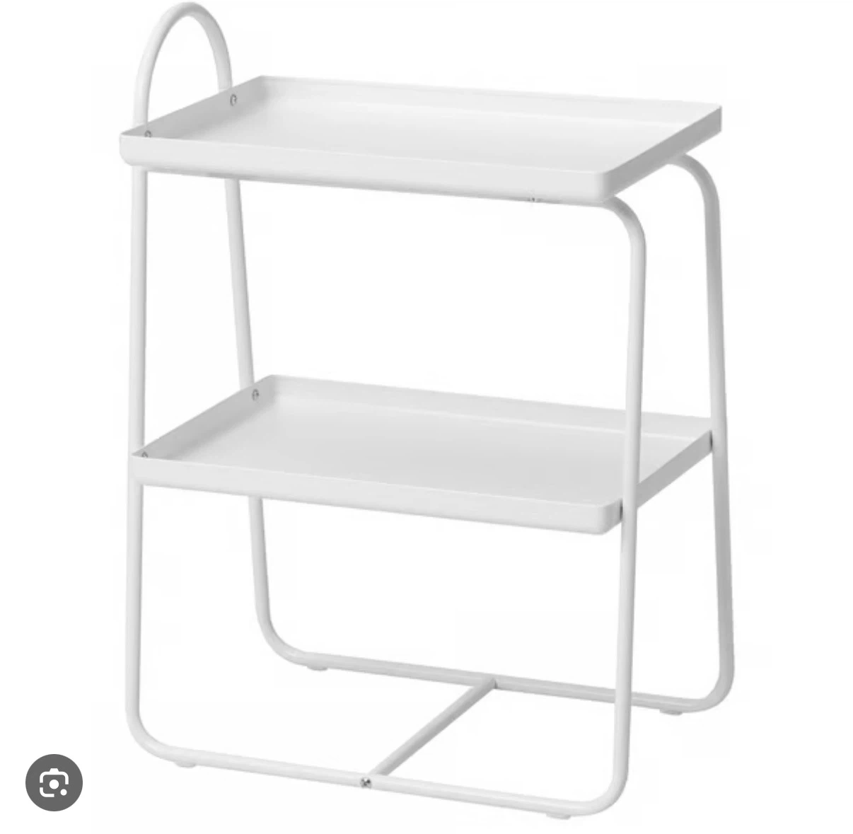 IKEA Hattasen White Side Table - photo 3