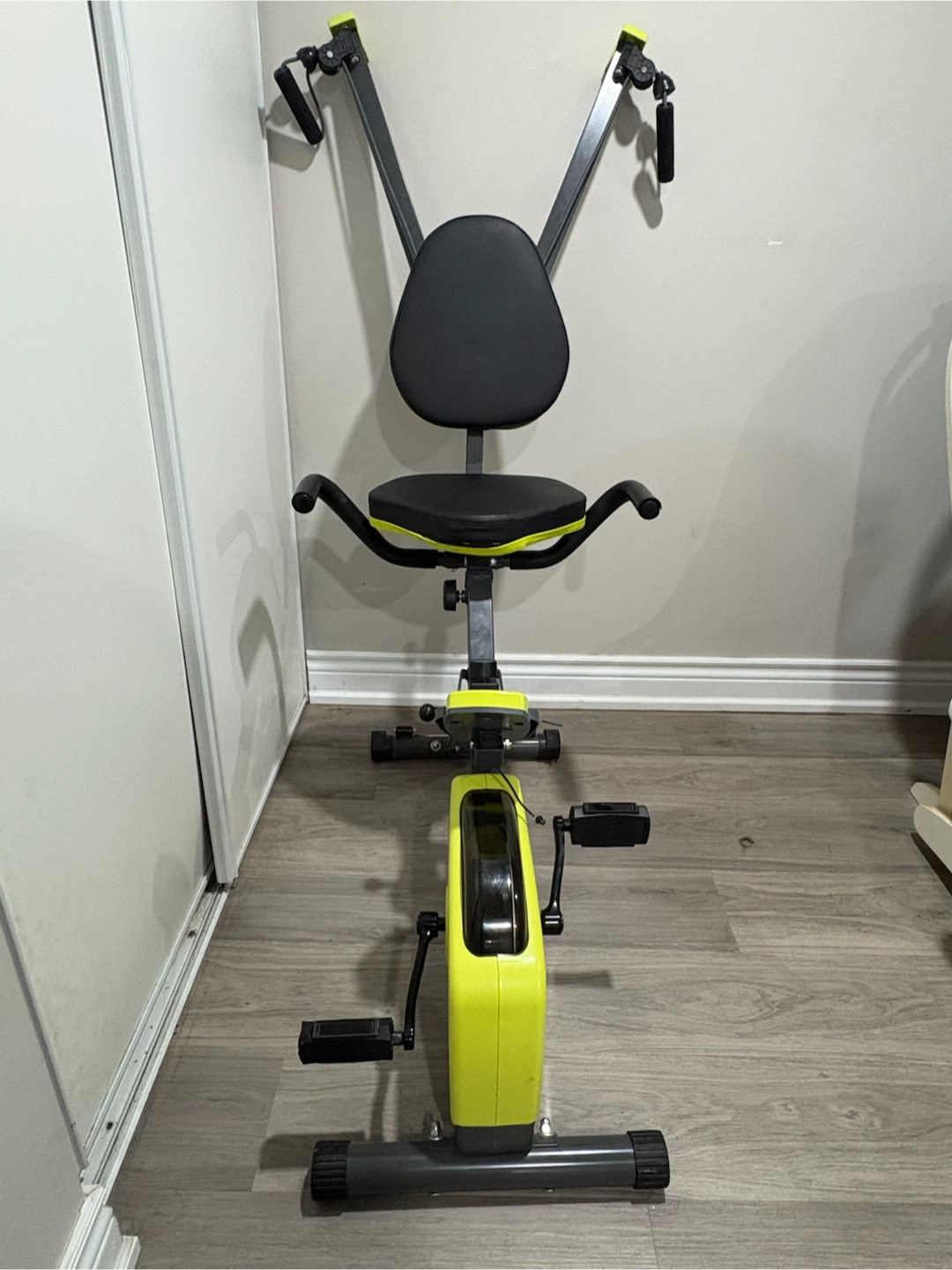 Neon Yellow Exercise Bike