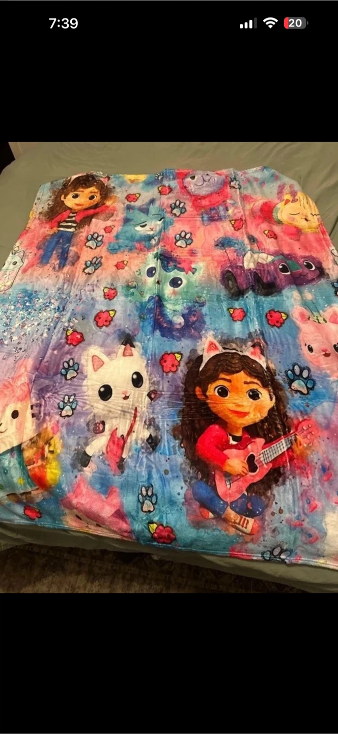 Gabby's Dollhouse Throw Blanket