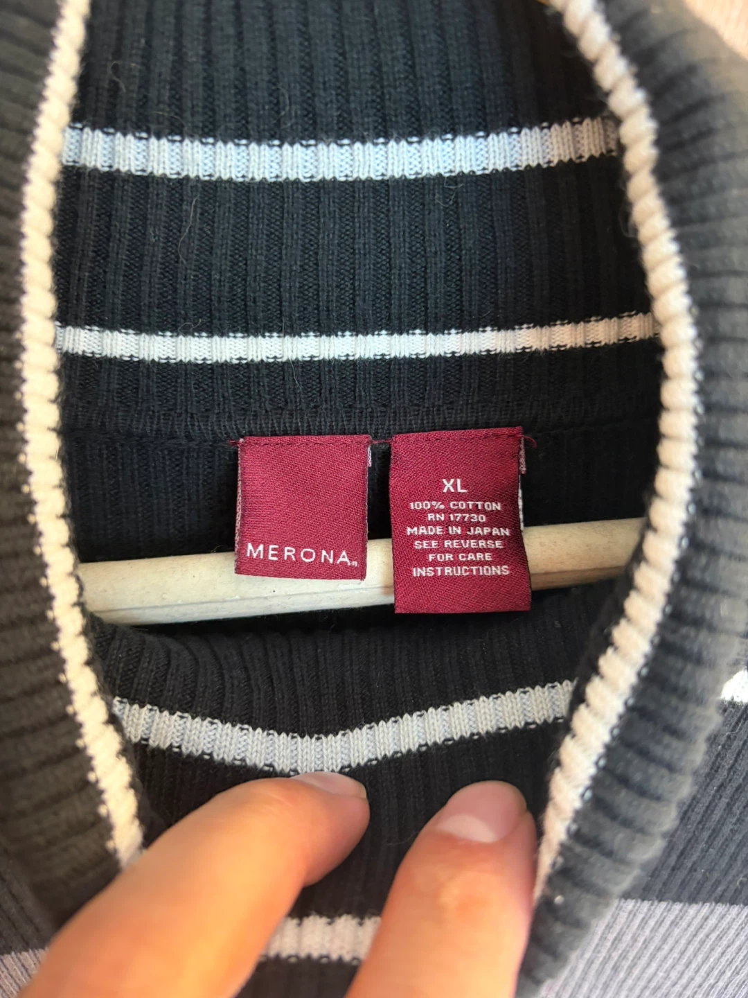 Merona Striped Turtleneck Sweater - photo 2