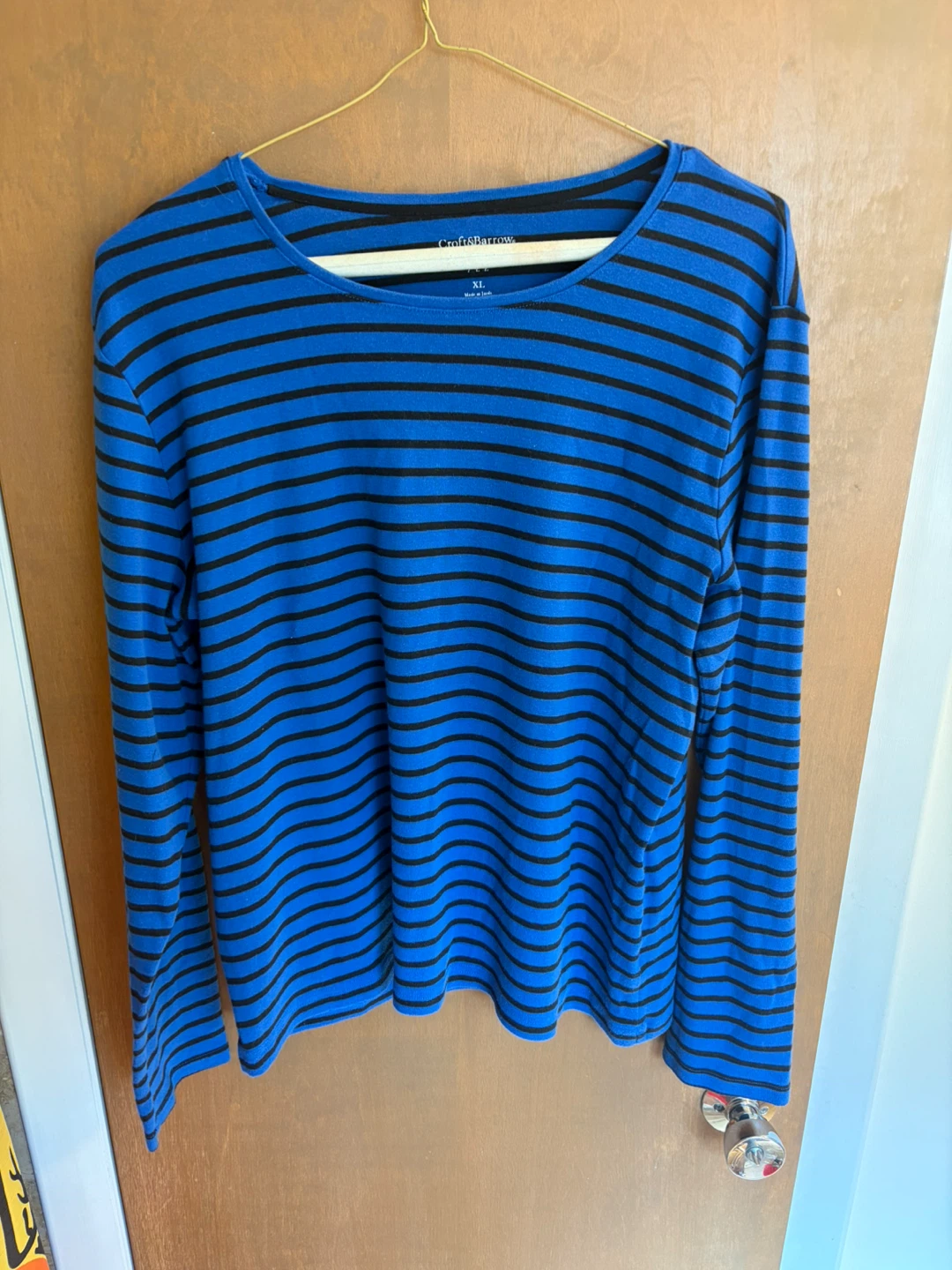 Croft & Barrow Long Sleeve Striped Tee