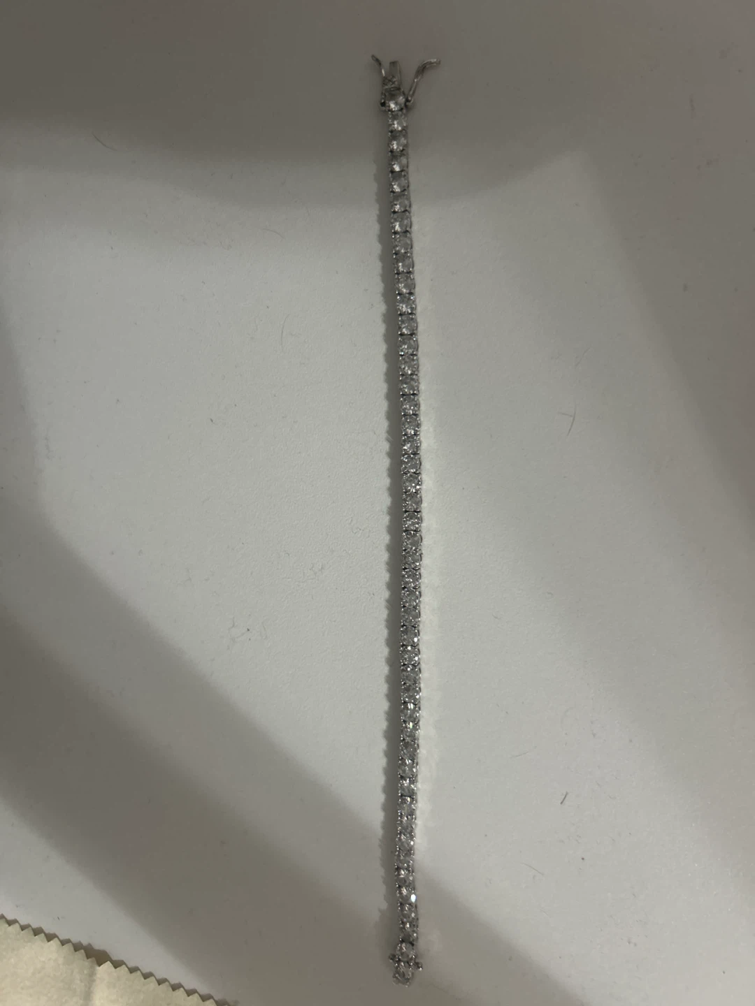 Silver-Tone Tennis Bracelet
