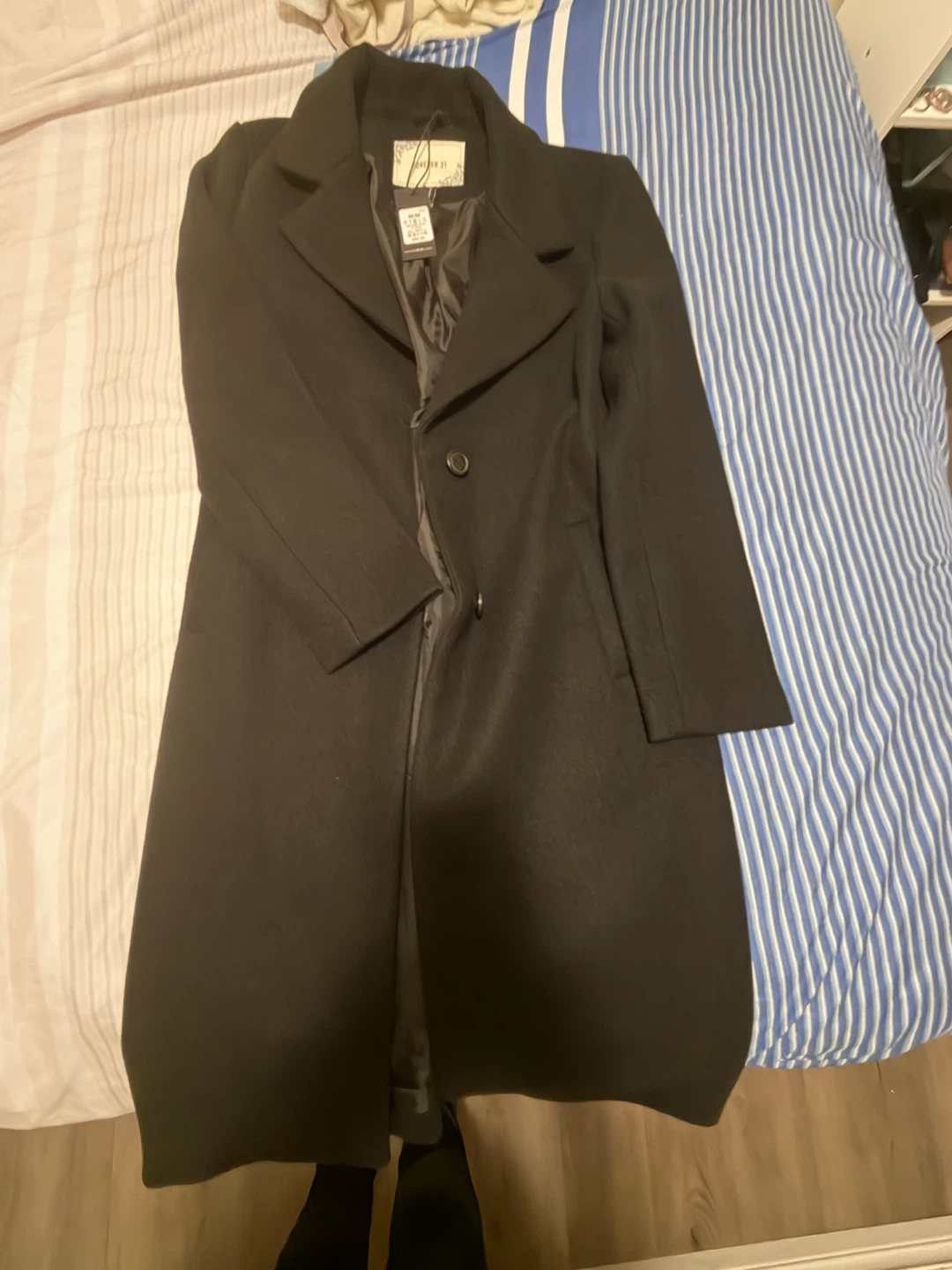 Forever 21 Black Wool Coat