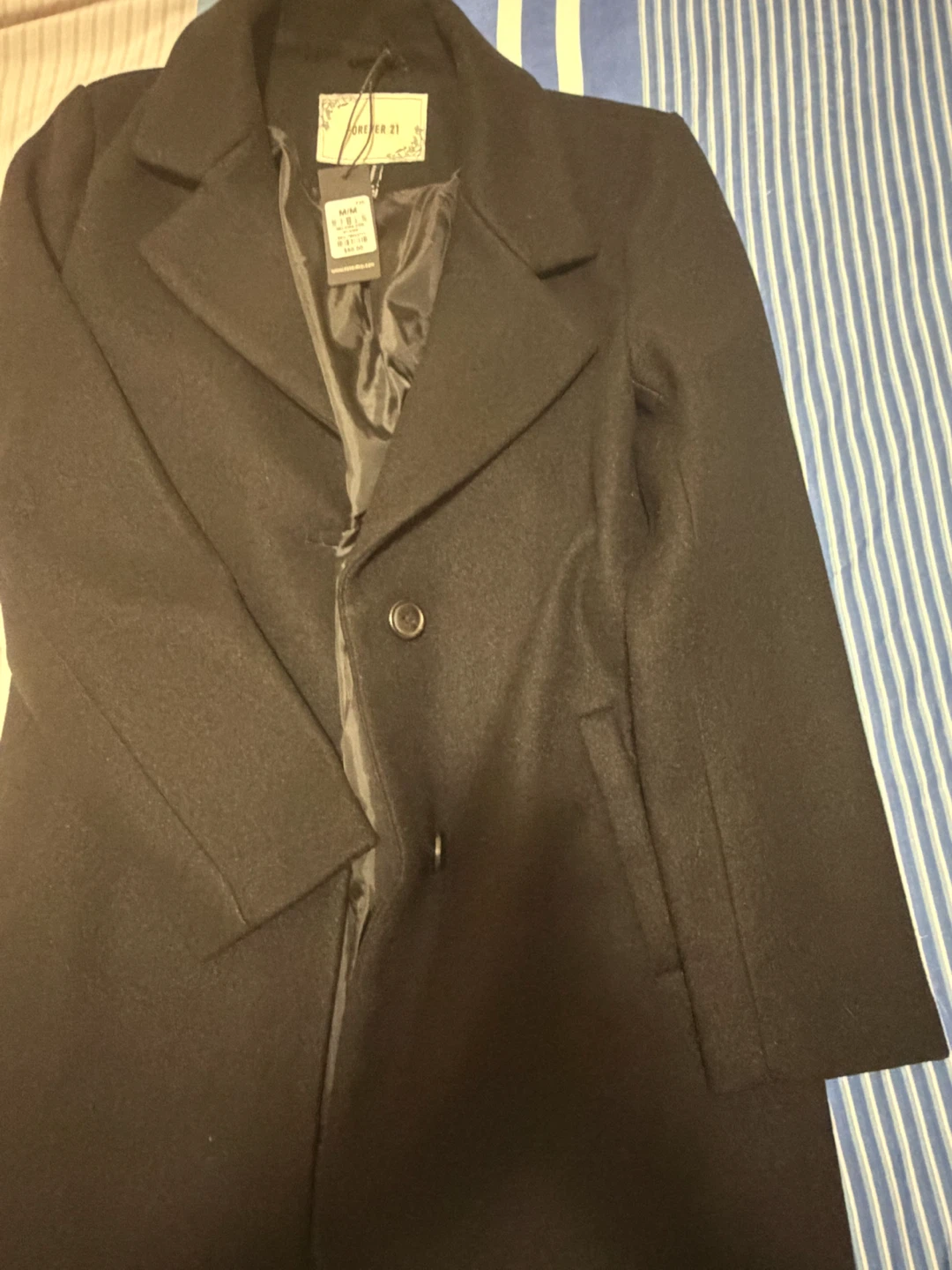 Forever 21 Black Wool Coat - photo 2