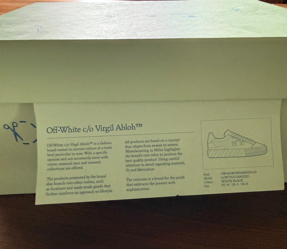 Off-White Low Vulcanized Sneakers - photo 2