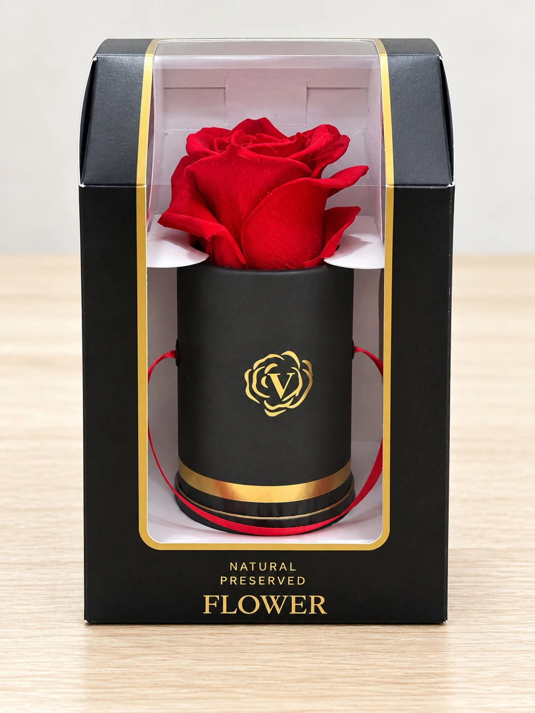 Brand New Natural Preserved Red Rose