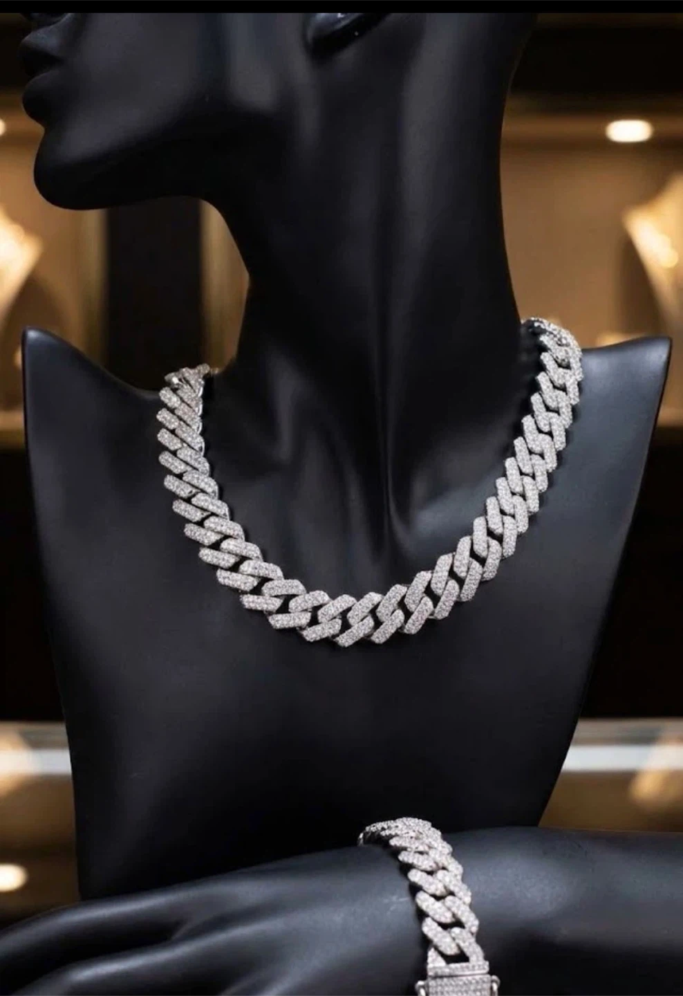 Iced Out Cuban Link Chain Necklace - photo 2