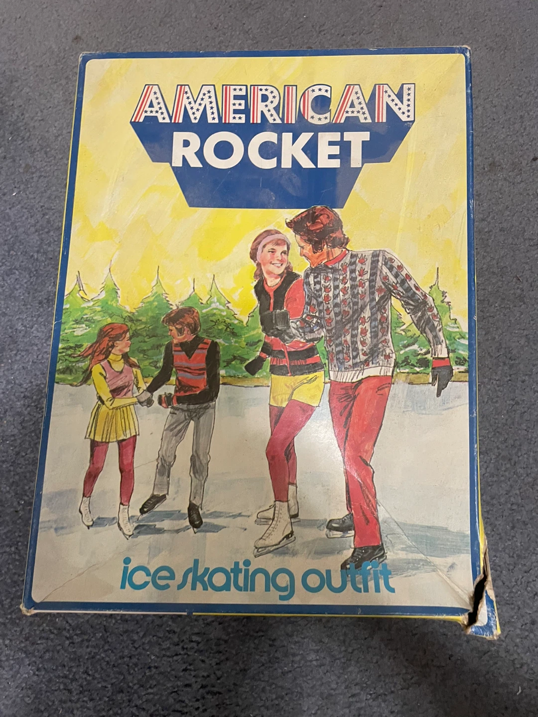 American Rocket Ladies White Figure Skates Size 6