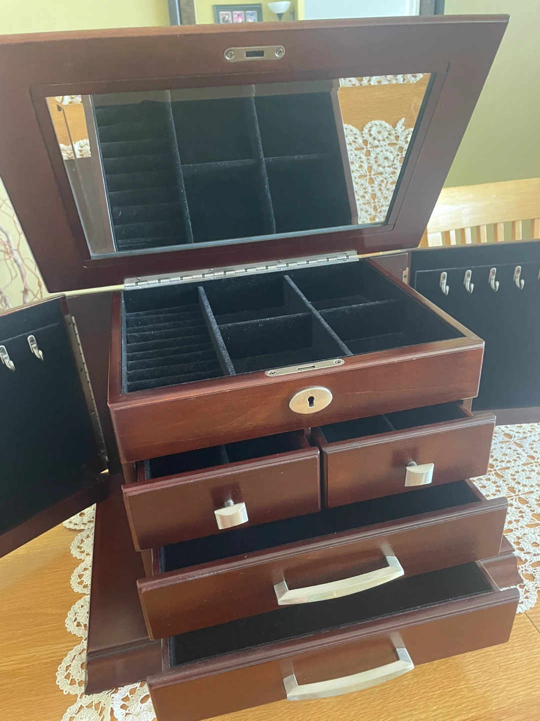 Large Wooden Jewellery Box