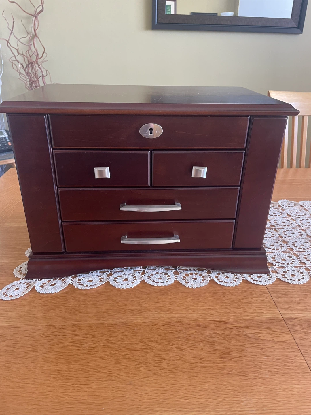 Large Wooden Jewellery Box - photo 3