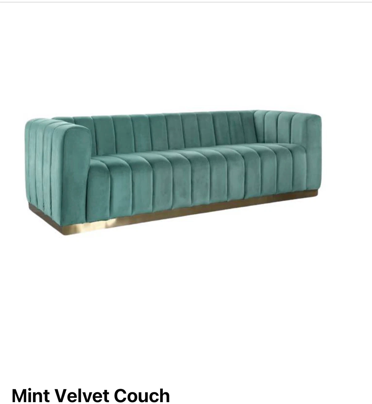 Mint Velvet Channel-Tufted Sofa
