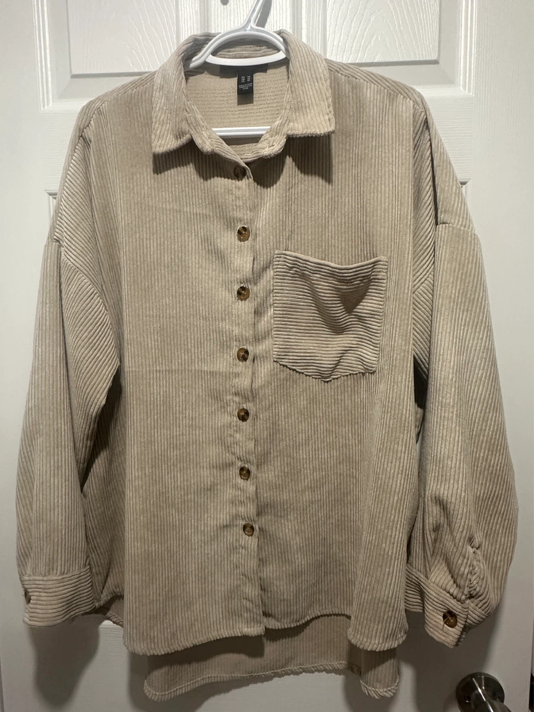 Forever 21 Beige Corduroy Shirt