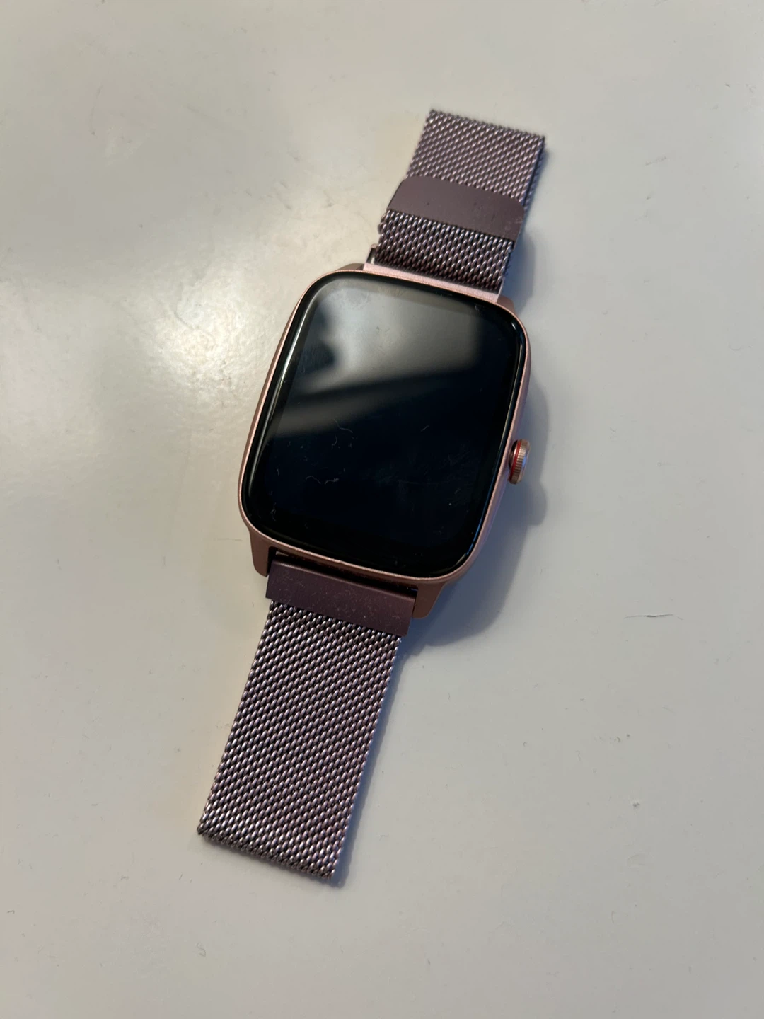 Rose Gold Smartwatch with Mesh Band - photo 2