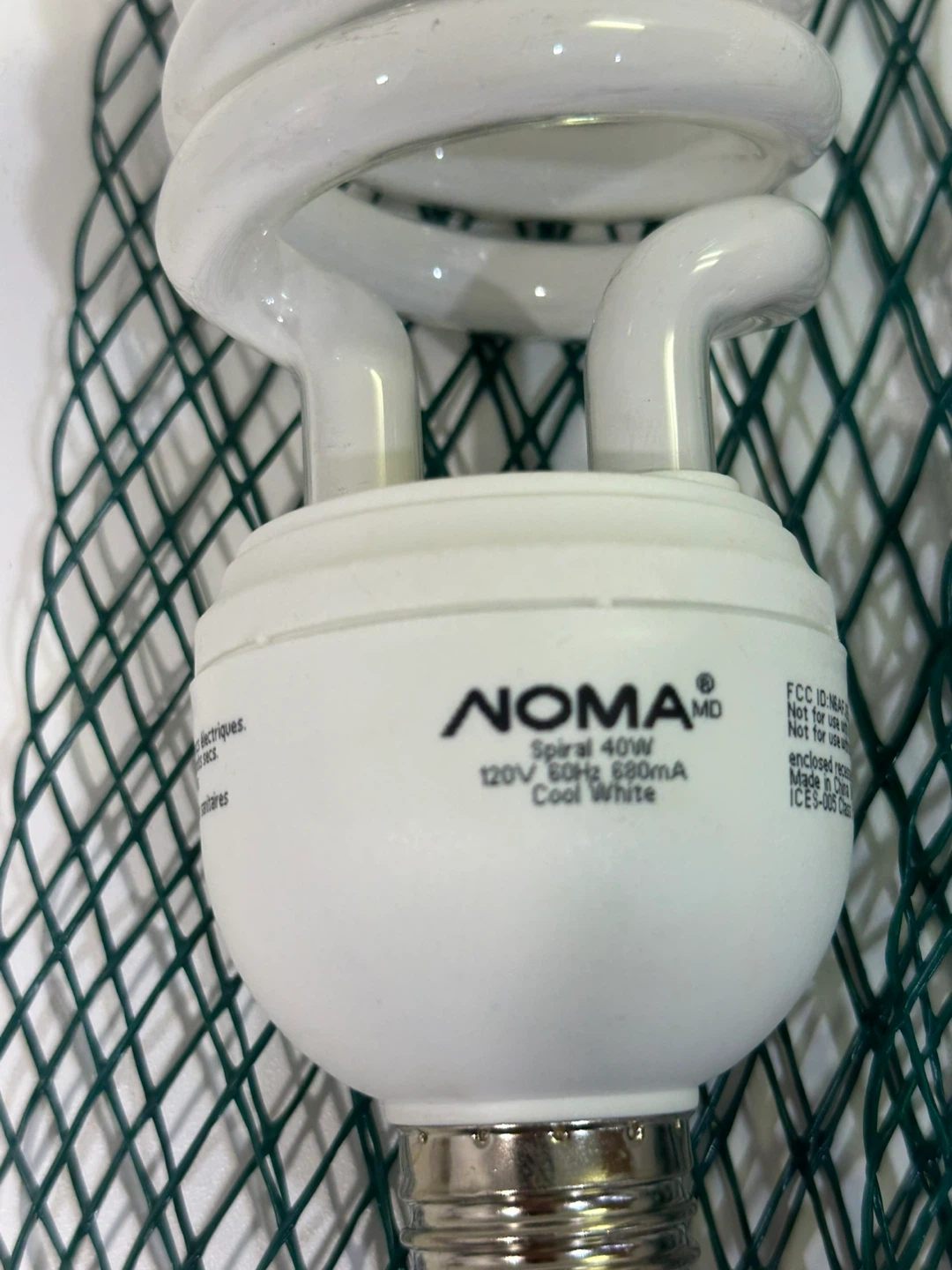 2 Noma 40W Cool White Spiral Light Bulbs - photo 2