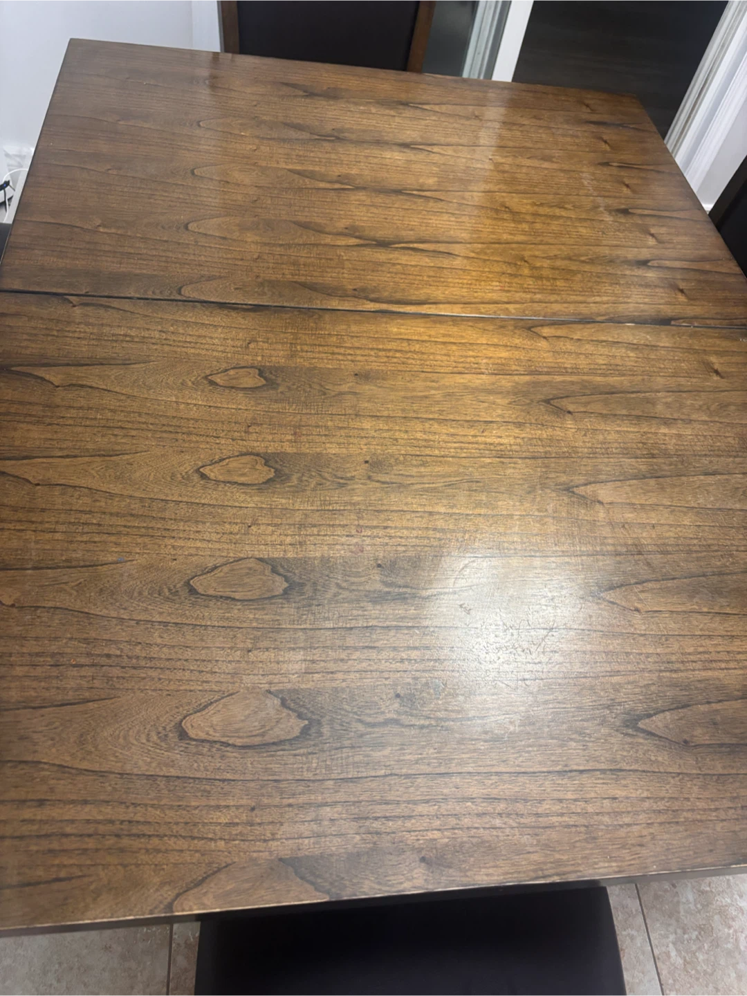 Extendable Wooden Dining Table with 6 Chairs - photo 4