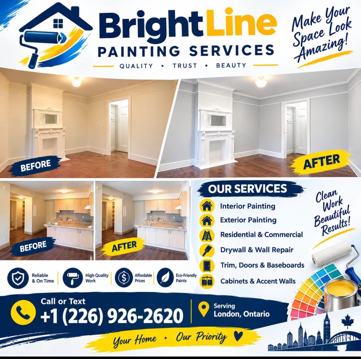 BrightLine Painting Services in London Ontario