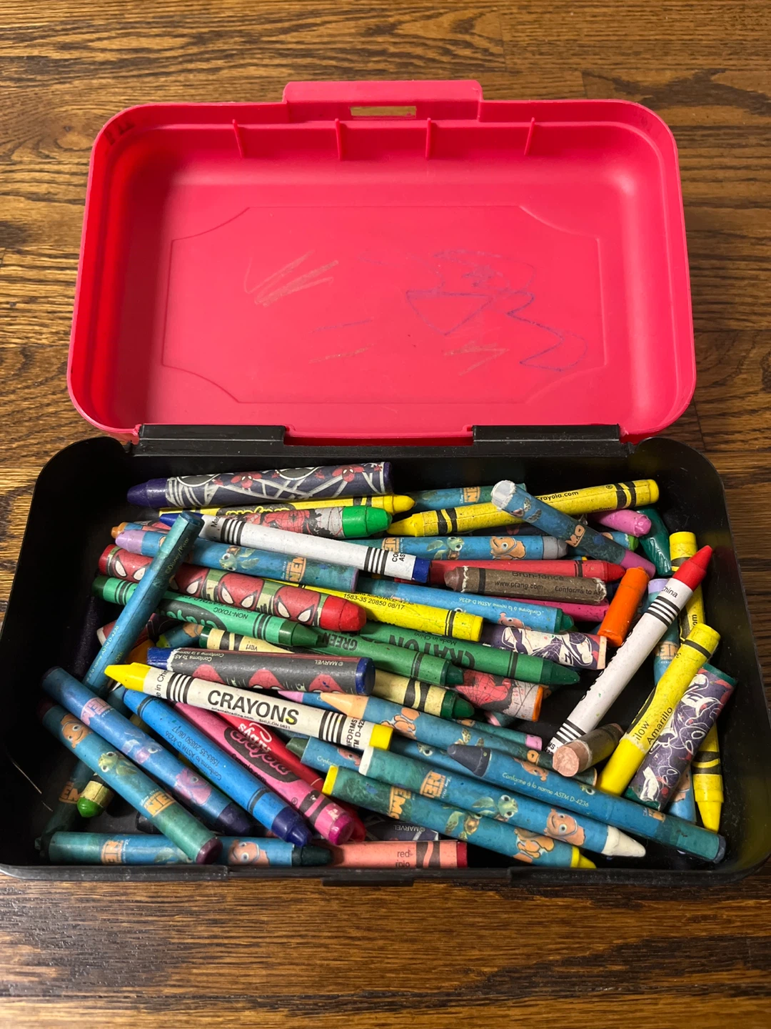 Assorted Crayons in Disney Pixar Cars Case