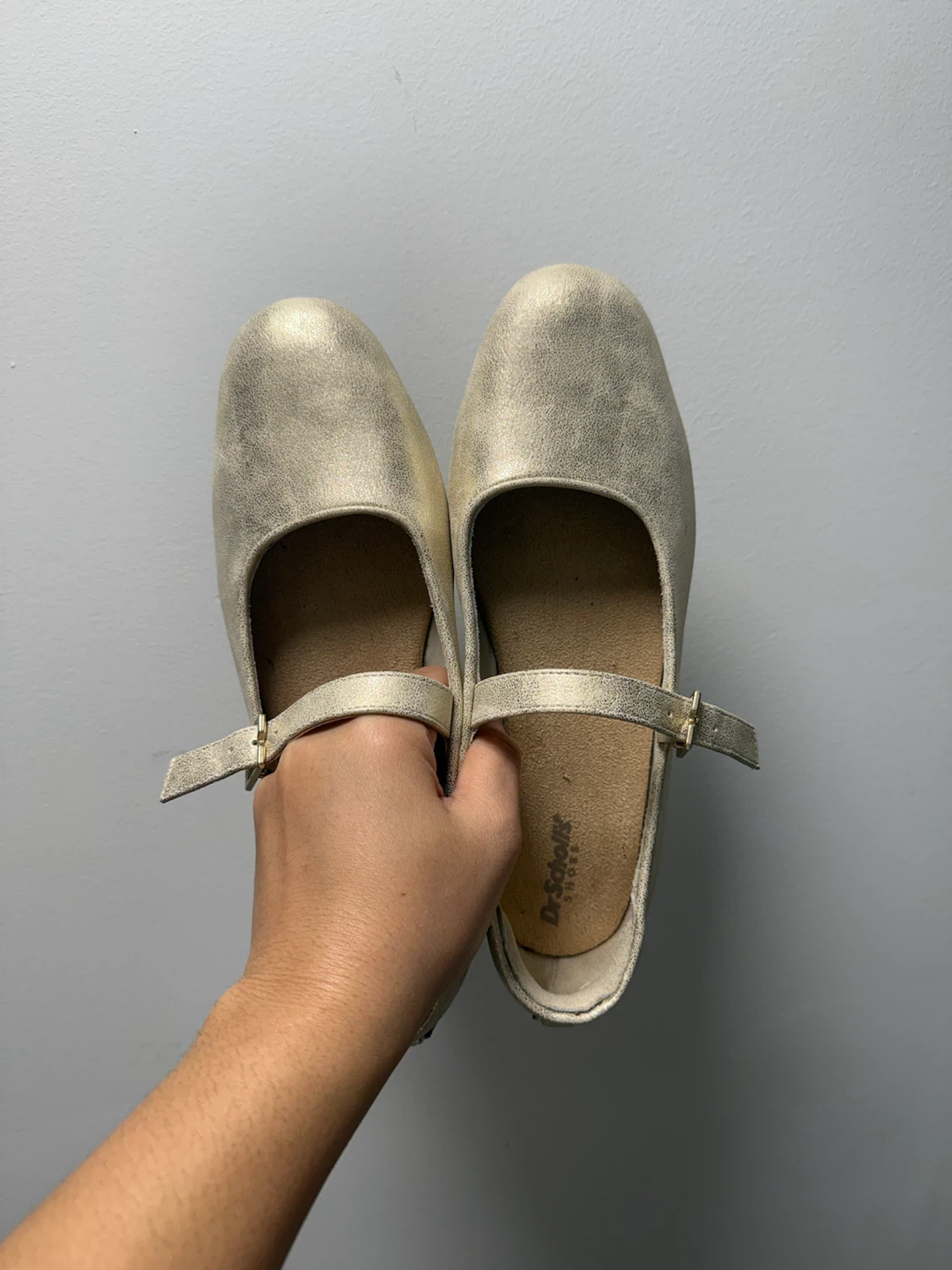 Dr. Scholl's Gold Mary Jane Shoes - photo 2