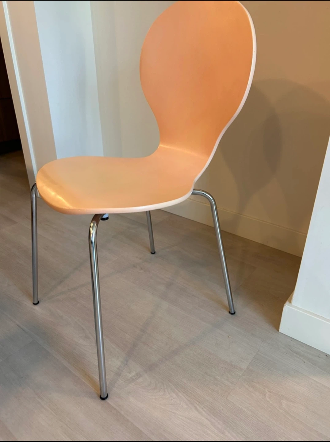 Peach coloured chair
