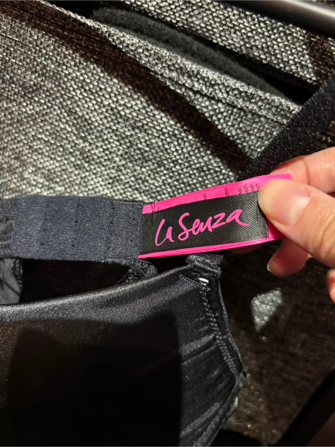 La Senza Black Satin Babydoll Lingerie – XS – Never Worn - photo 4