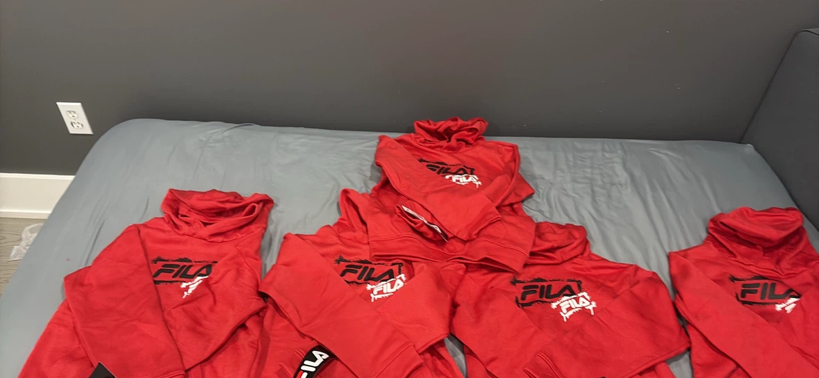 Fila Core Performance Red Hoodies - Size S(8) read description