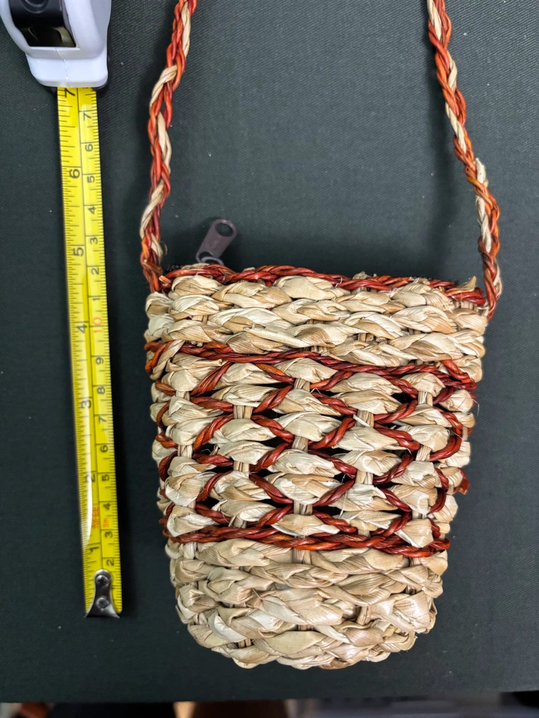Woven Straw Crossbody Pouch - photo 2