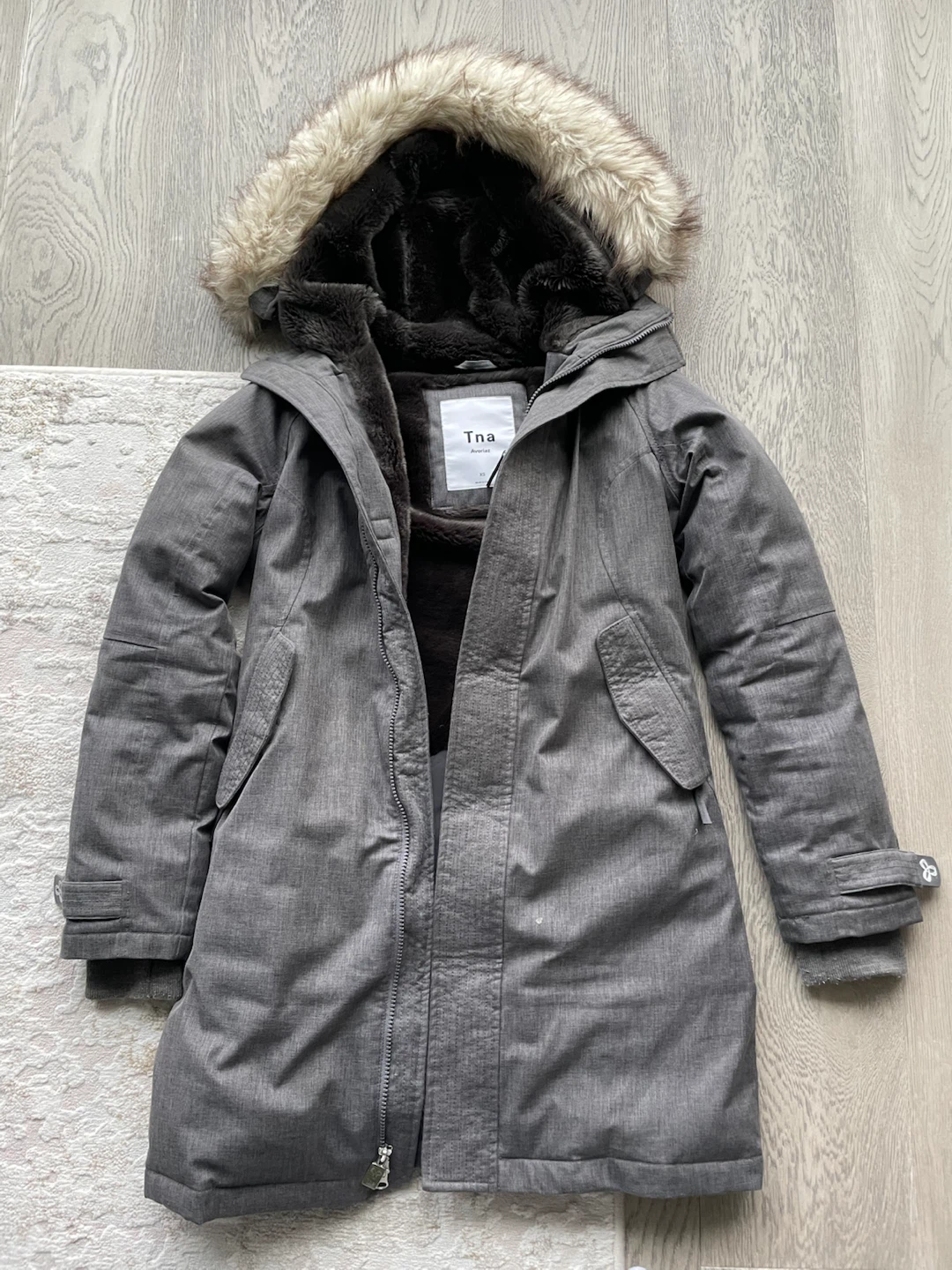 Aritzia Avoriaz Parka Grey