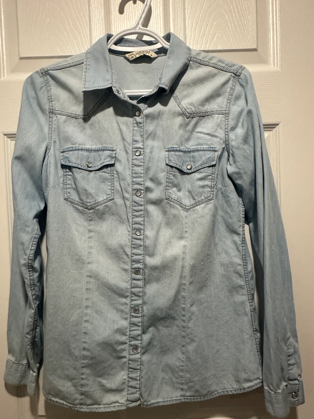 LCW Jeans Light Wash Denim Shirt