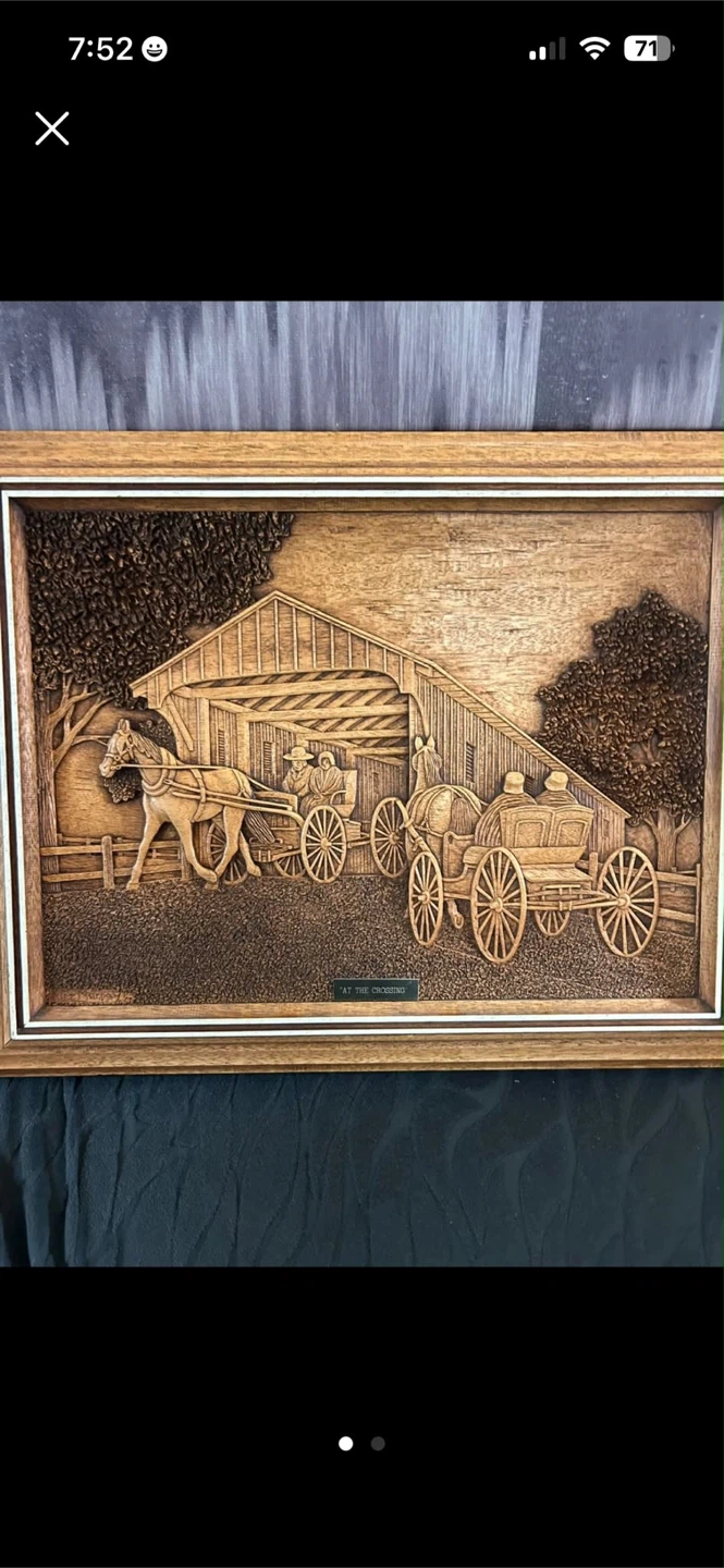 At The Crossing Wood Wall Art