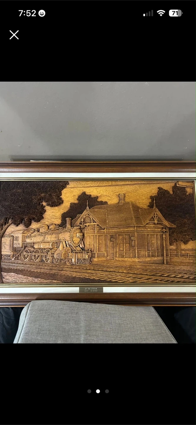 At the Station Wood Art by Jim Murray