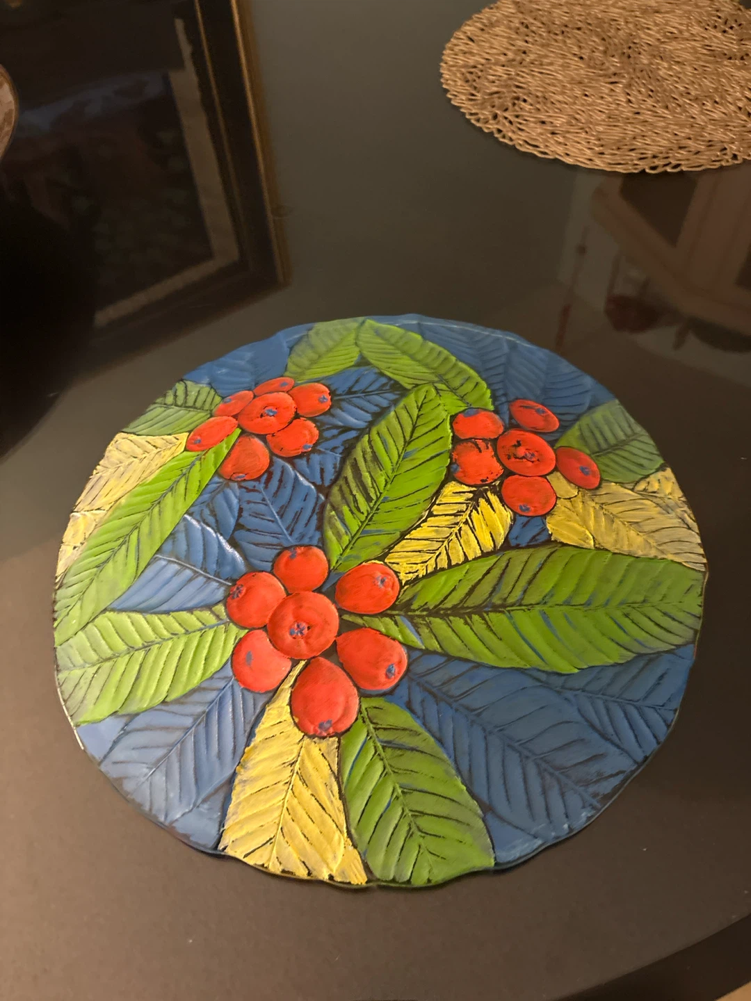 Decorative Glass Fruit Plate - photo 3